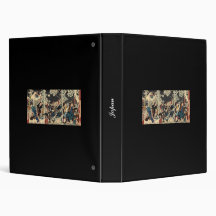 Samurai at war in the snow circa 1800's binders