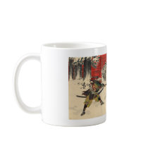Samurai combat in the snow circa 1890 mugs
