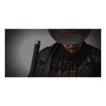 Samurai Cowboy by Me Personalized Photo Card
