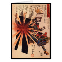 Samurai defending against exploding shell cards
