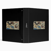 Samurai fighting tiger etc. circa 1800's vinyl binder