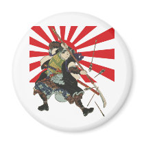 Samurai Flag Magnet
