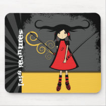 Samurai Girl Mousepad mousepads