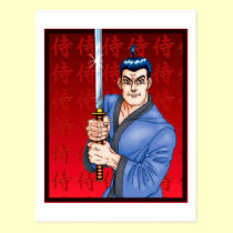 Samurai Guy postcards