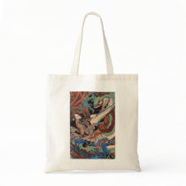 Samurai Japanese Painting c. 1800's Tote Bag