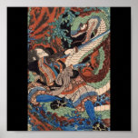 Samurai, Japanese Painting c. 1800's Poster