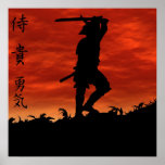 Samurai on the Hill Print