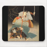 Samurai Painting c. 1800's Mouse Pad