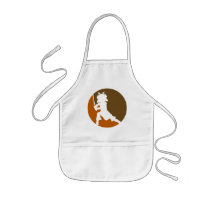 Samurai Silhouette Apron.