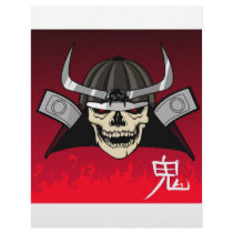 Samurai Skull Letterhead Design