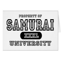 Samurai University Greeting Cards