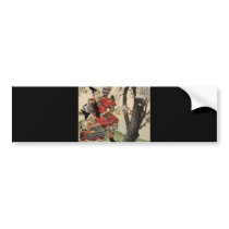 Samurai Viewing Cherry Blossoms circa 1885 Bumper Stickers