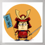Samurai Warrior in Armour Poster or Canvas v.2