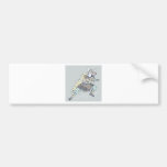 Samurai warrior katana sword bumper sticker