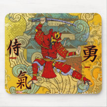 Samurai Warrior Mouse Pads