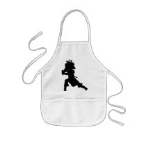 Samurai Warrior Silhouette Apron