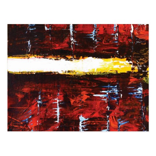 "San Andreas" - Modern Abstract Art Post Cards