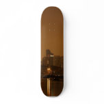 San Diego At Night From Across The Bay Skateboard Deck