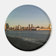 San Diego at sunset Magnets