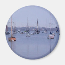 San Diego Bay Sailboats Fridge Magnets