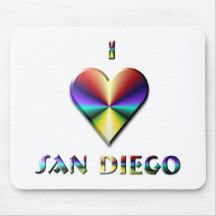 San Diego -- Brown Blue & Gold Mouse Pads