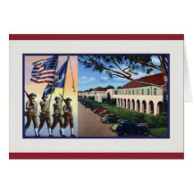 San Diego California Color Guard Greeting Card