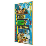 San Diego, California - Large Letter Scenes Stretched Canvas Print