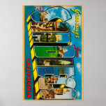 San Diego, California - Large Letter Scenes Print