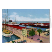 San Diego California Municipal Pier Greeting Cards