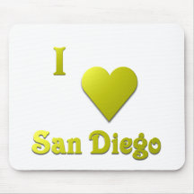 San Diego -- Gold Mouse Mat
