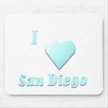 San Diego -- Light Blue Mouse Mats