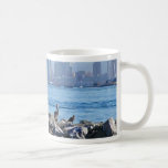 San Diego Pelicans Birds City Skyline Water Coffee Mug