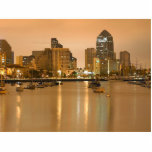 San Diego Sailboats Morning Sunrise Cityscape Acrylic Cut Out