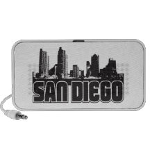 San Diego Skyline Laptop Speaker