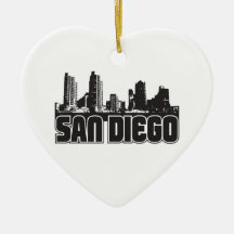 San Diego Skyline Ornament