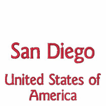 San Diego United States of America Embroidered Shirt