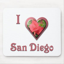 San Diego -- with Red Rose Mouse Pads