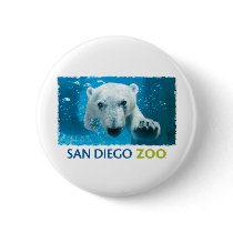 San Diego Zoo Polar Bear Pinback Button