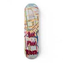 San Fran Rider The MUSEUM Zazzle Gifts Skateboards