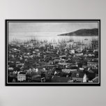 San Francisco 1851 vintage Photo Poster