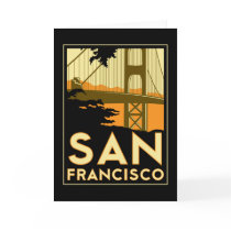 San Francisco Art Deco Travel Poster Cards