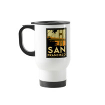 San Francisco Art Deco Travel Poster Mug