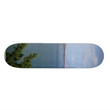 San Francisco Bay Seen From The Precidio Custom Skate Board