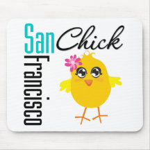 San Francisco CA Chick 1 Mouse Pads