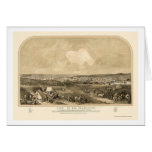 San Francisco, CA Panoramic Map - 1851 Cards