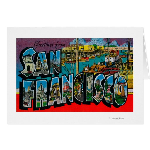 San Francisco, CaliforniaLarge Letter Scenes Greeting Card
