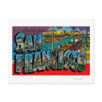 San Francisco, CaliforniaLarge Letter Scenes Postcard