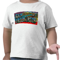 San Francisco, CaliforniaLarge Letter Scenes T Shirt