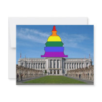 San Francisco City Hall Rainbow Pride Personalized Invite