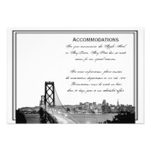 San Francisco Destination Wedding Accomodations Personalized Invite